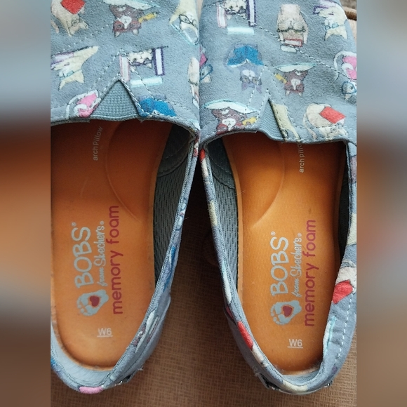 Adorable Cat-themed Bobs From Skechers Shoes Excellent Condition - Picture 5 of 7